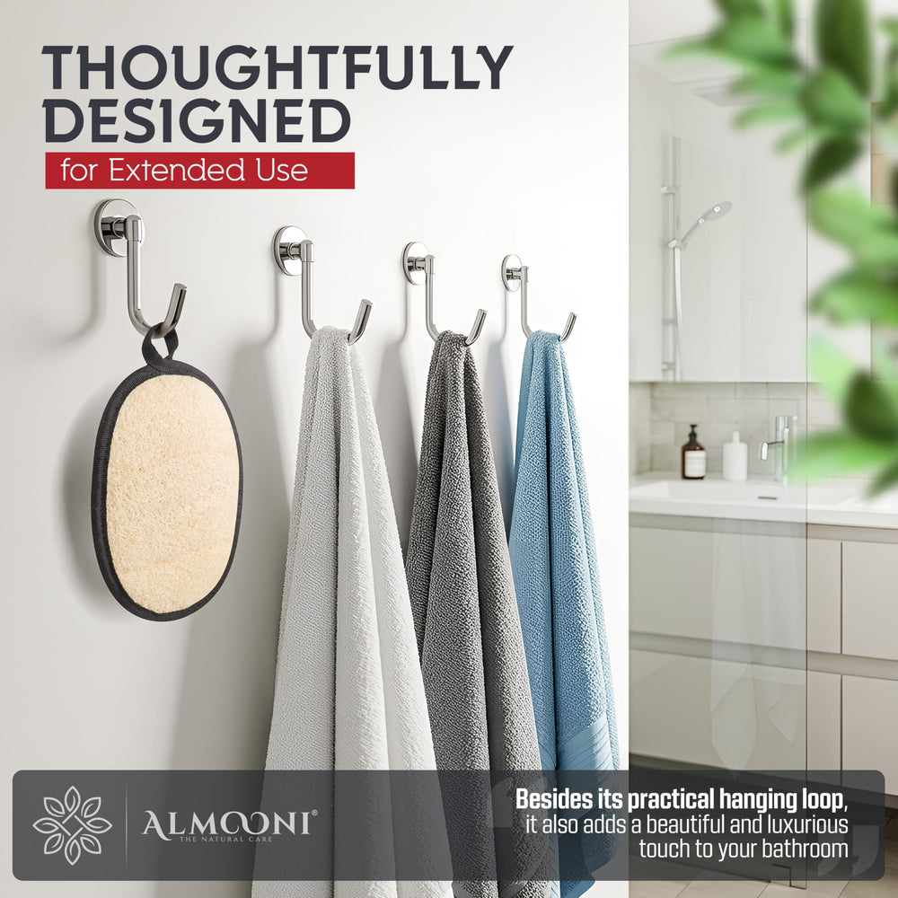 ALMOONI lufa natural, empaque regalo sostenible, perfecto para detalle de cuidado personal.