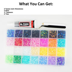 ALOCIAM resin gems ideal for tumblers, mugs, and phone cases.