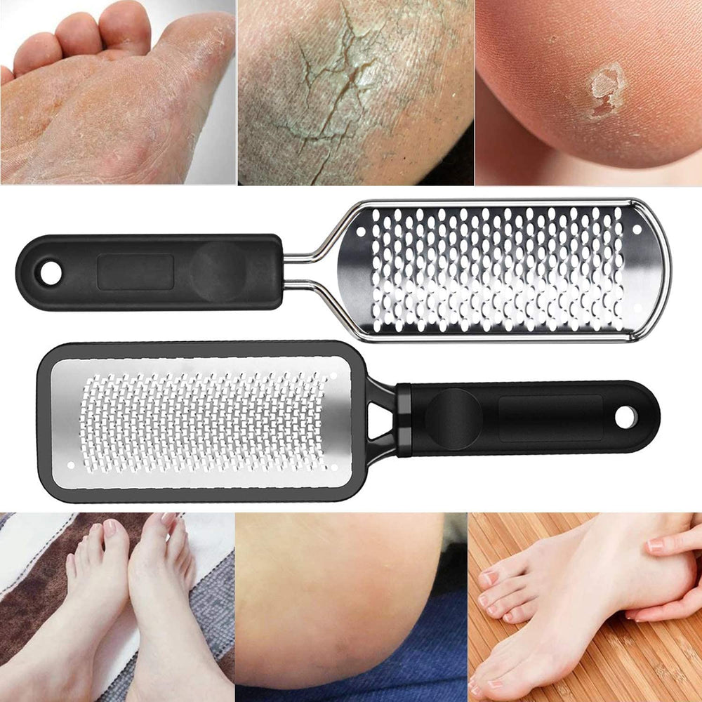 ALOCKMA foot file includes hanging hole for convenient bathroom storage.