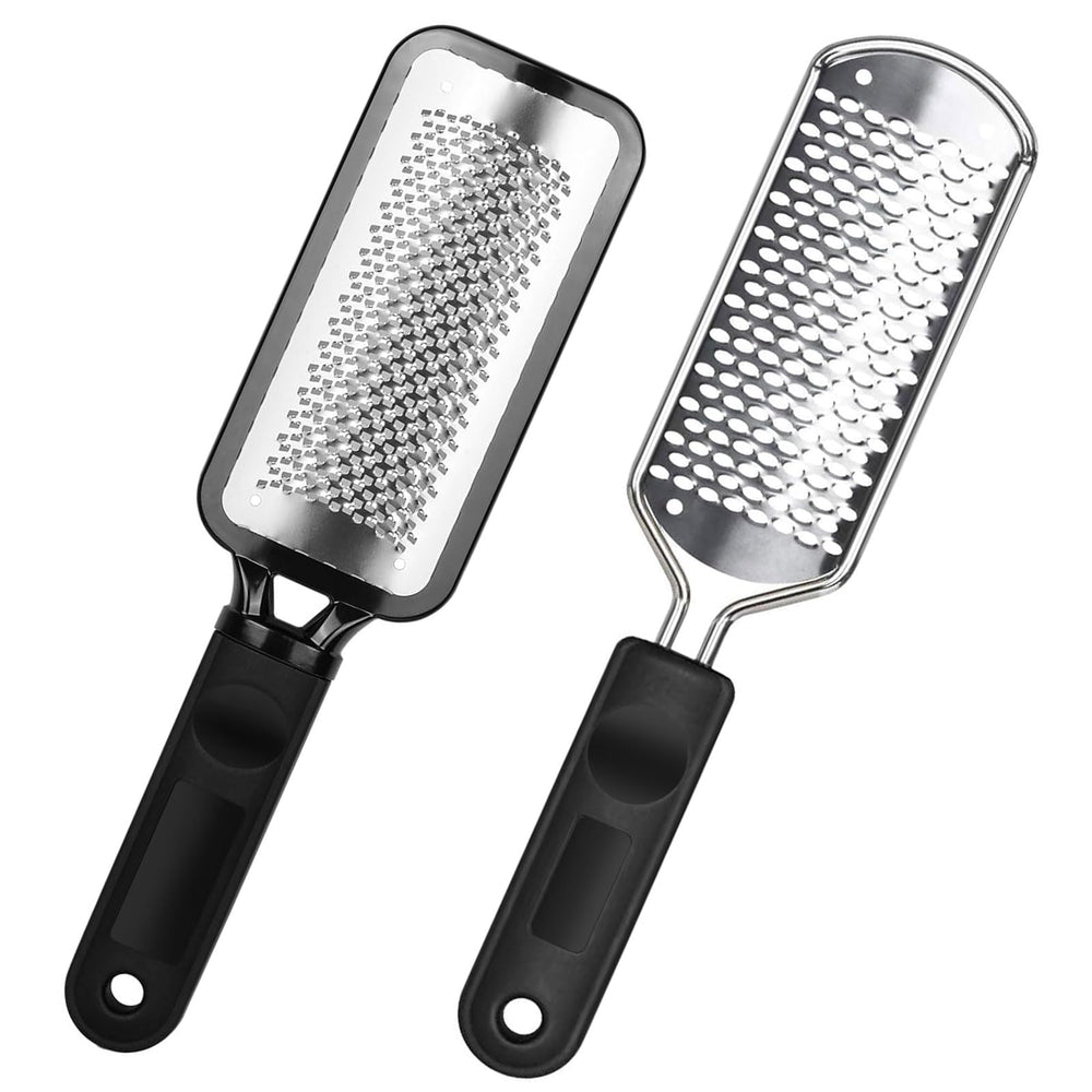 ALOCKMA pedicure file in stainless steel for durable at-home foot care.