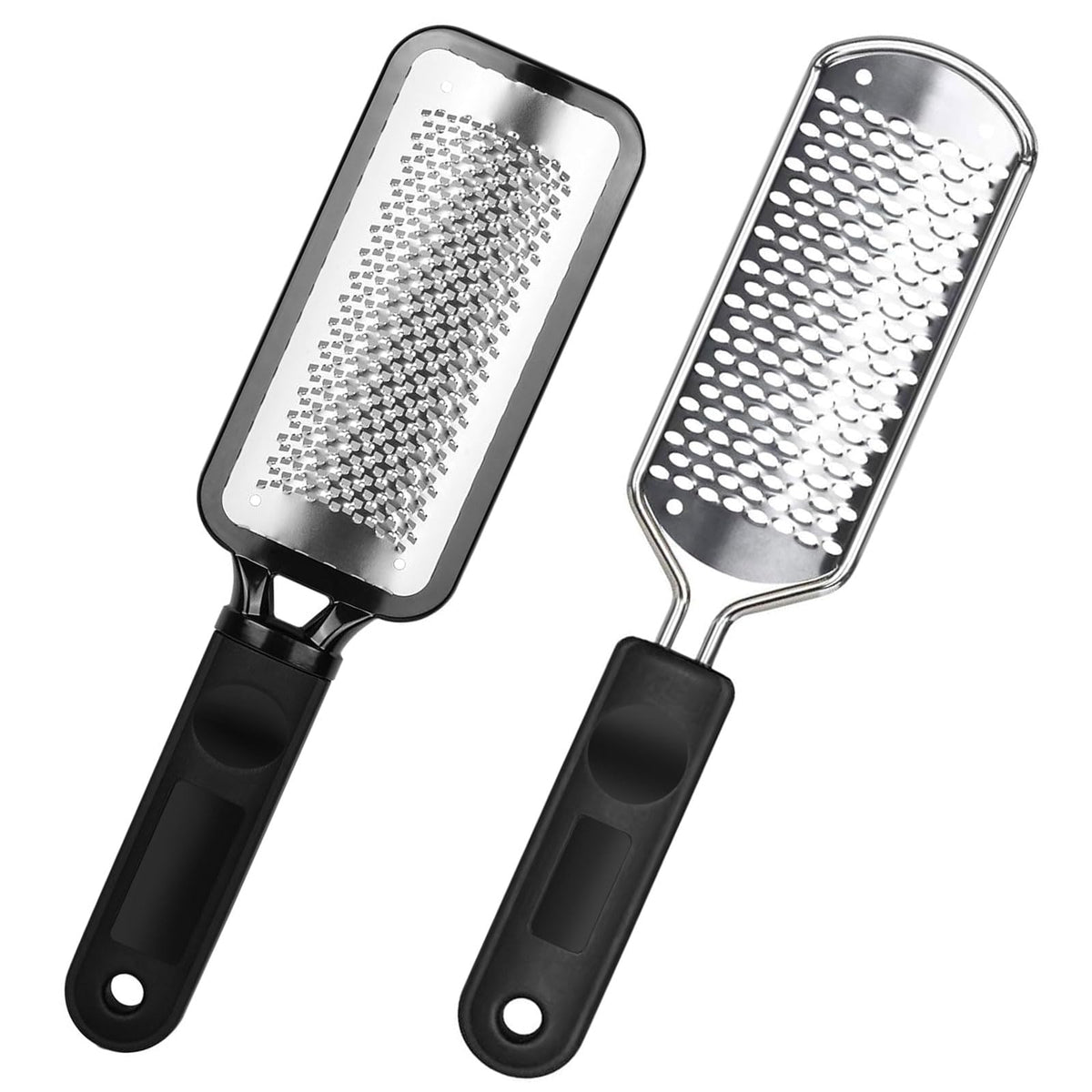 ALOCKMA pedicure file in stainless steel for durable at-home foot care.