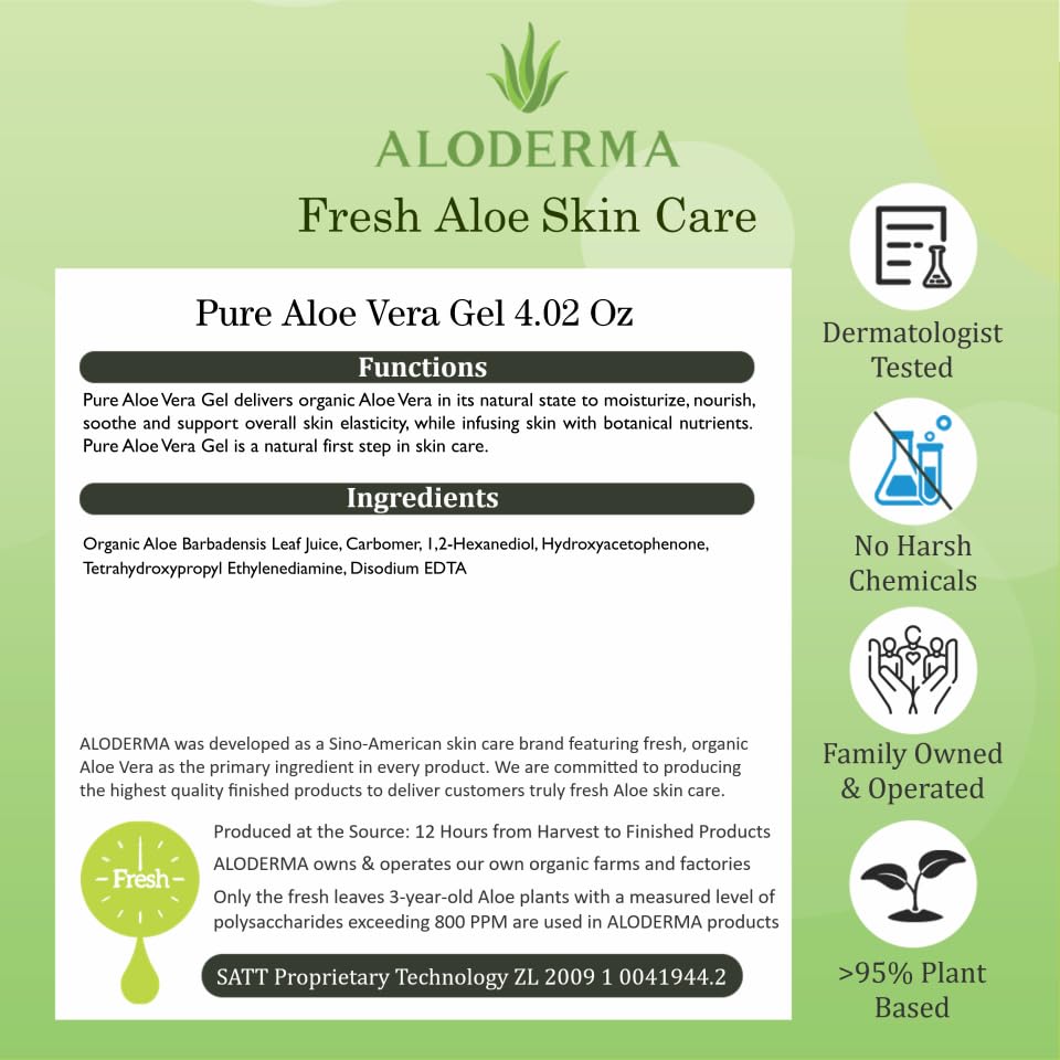Aloderma Aloe Gel travel size bottle ready for on-the-go care.