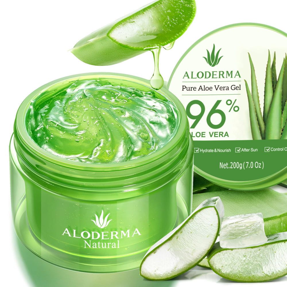Gel Aloe Vera de Aloderma con textura ligera y rápida absorción para la piel