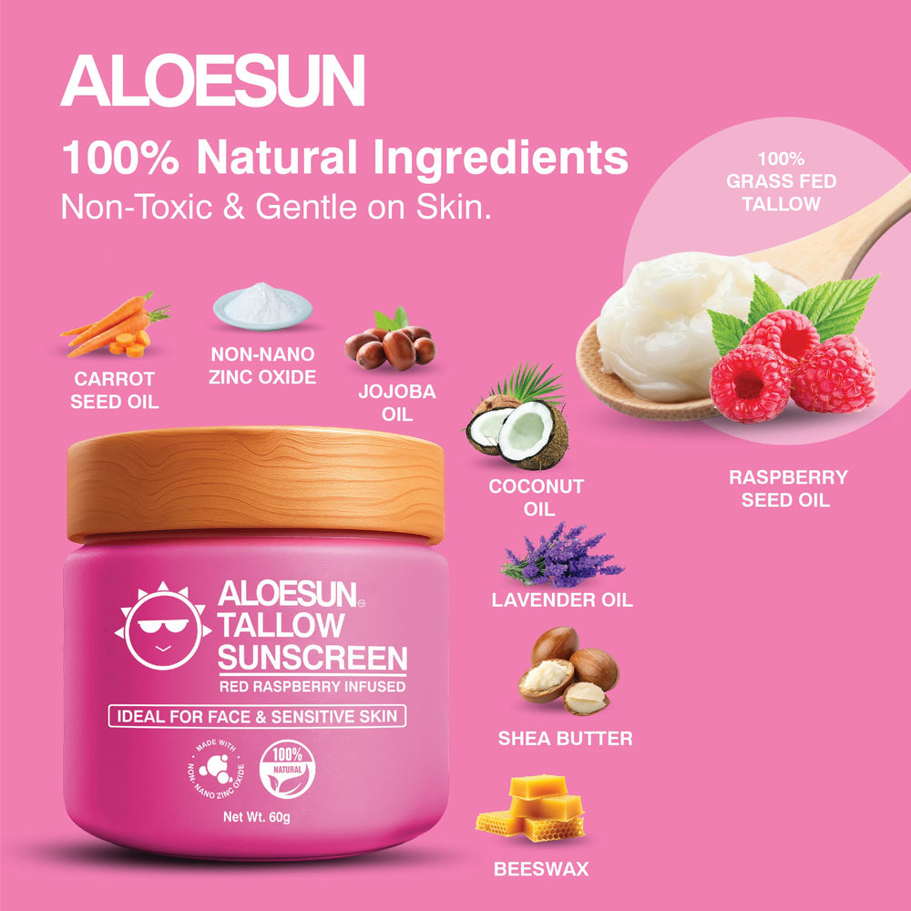AloSun coconut jojoba shea lavender ingredients nourish skin