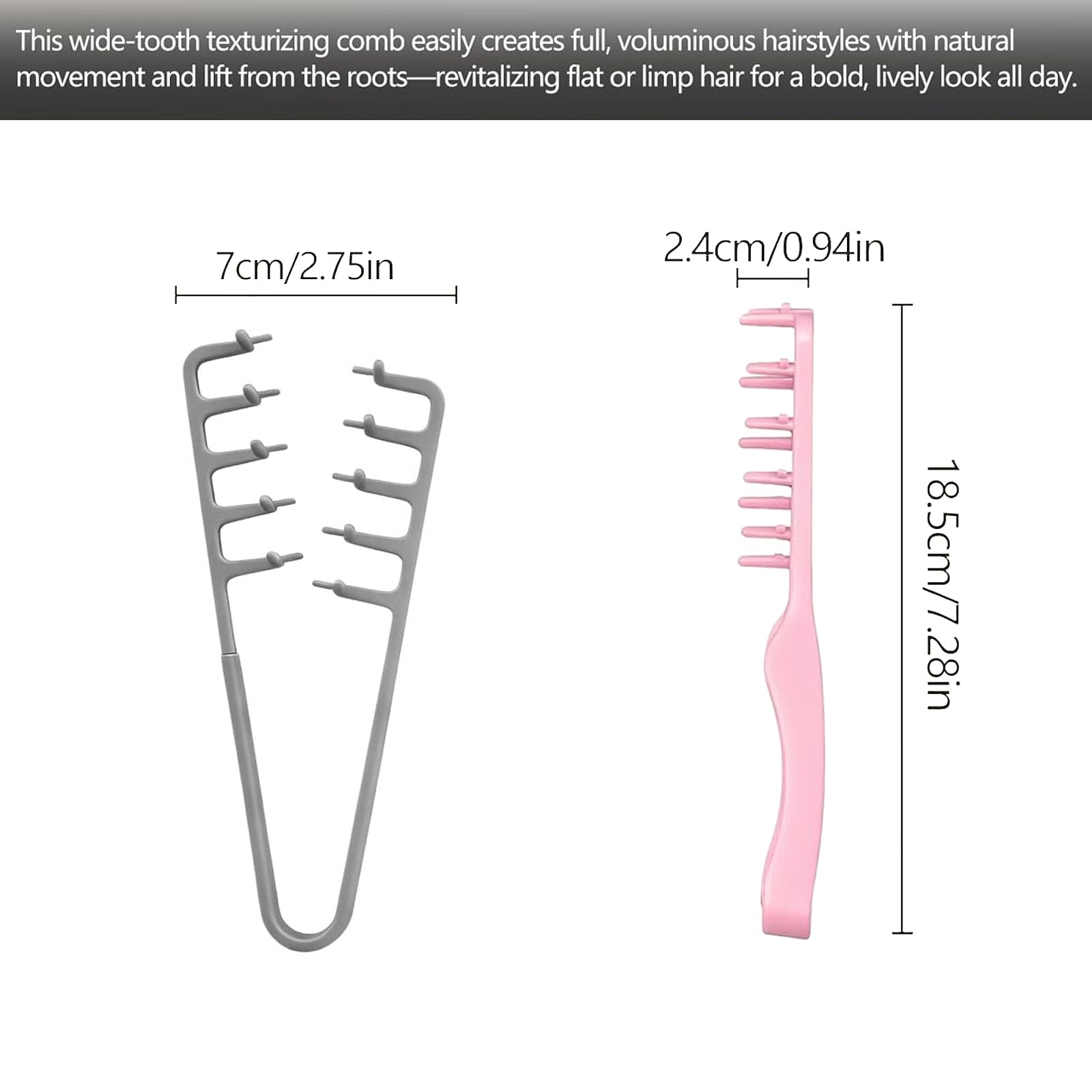 Alonekiss portable styling comb ideal for travel and daily touch-ups.