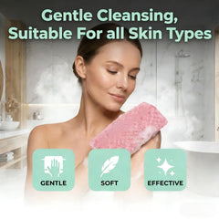 Alorin Skin, toalla exfoliante para ducha negra, duradera para uso diario.