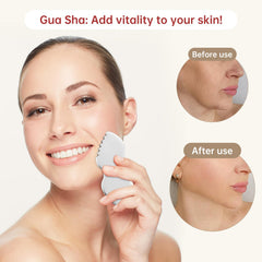 ALOYGUZ face sculpting gua sha supports cheekbone contour with gentle, confident strokes