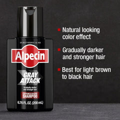 Alpecin Gray Attack: aplicación-en-cuero-cabelludo, controla intensidad del color