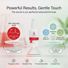 Alpha renovacion suero textura: exfoliación suave que revela una piel más luminosa