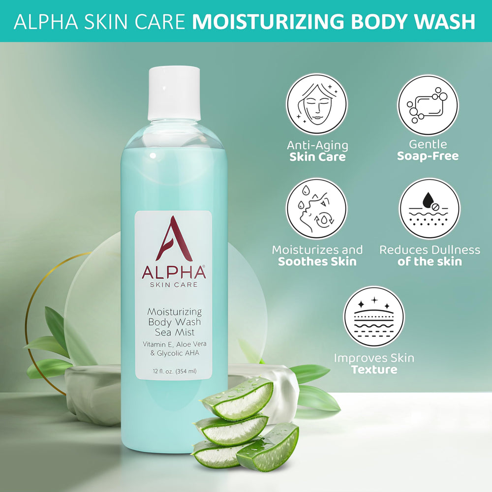 Alpha Skin Care: acido-glicolico-aha exfolia suavemente para tono más uniforme.