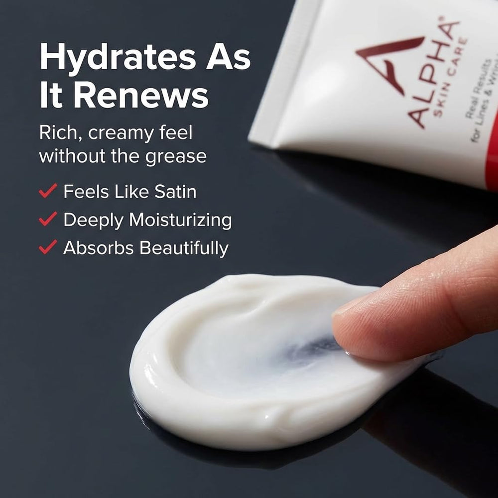 Alpha crema absorbencia rápida: se siente ligera y no deja residuo.