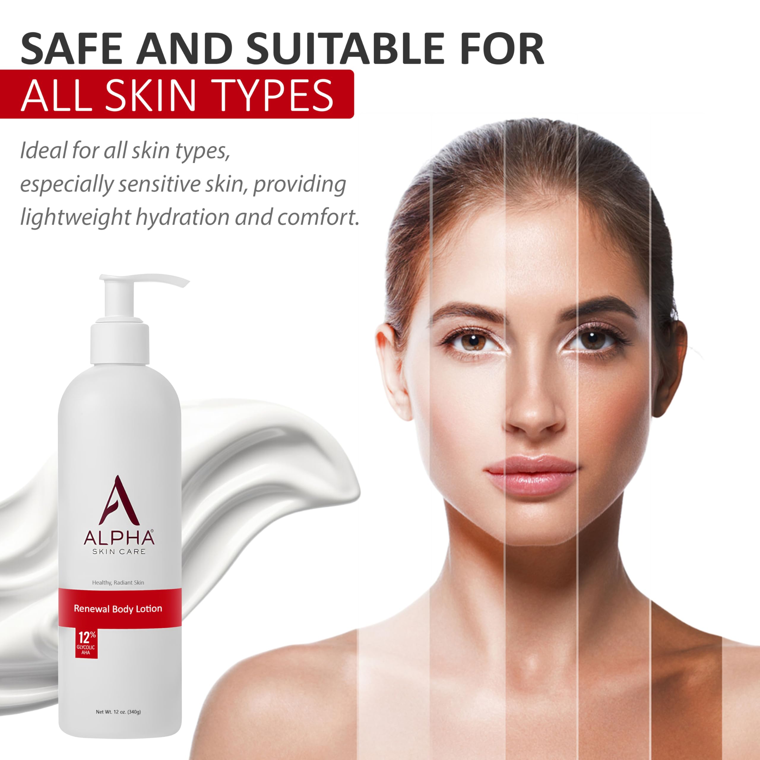 Alpha Skin Care Revitalizing Application Arm shows even coverage on skin