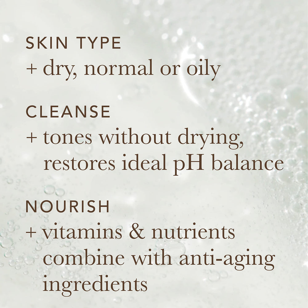 Textura suave sin jabón de Alpha para exfoliar gentilmente.