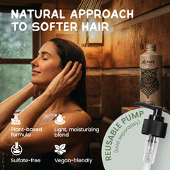 Acondicionador Alpine Provisions con aceite de girasol y aloe vera para hidratación