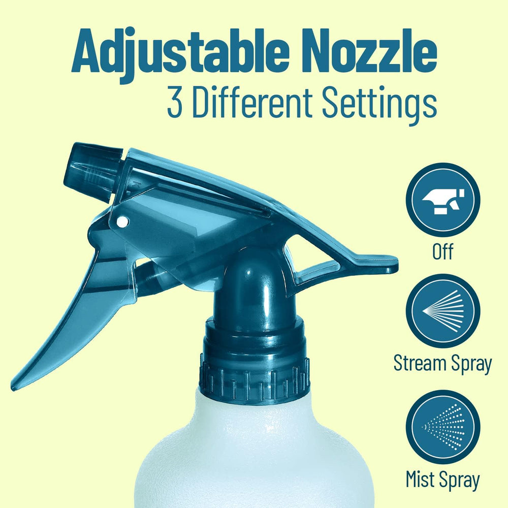 alpree color-coded bottles help organize cleaners and personal care products