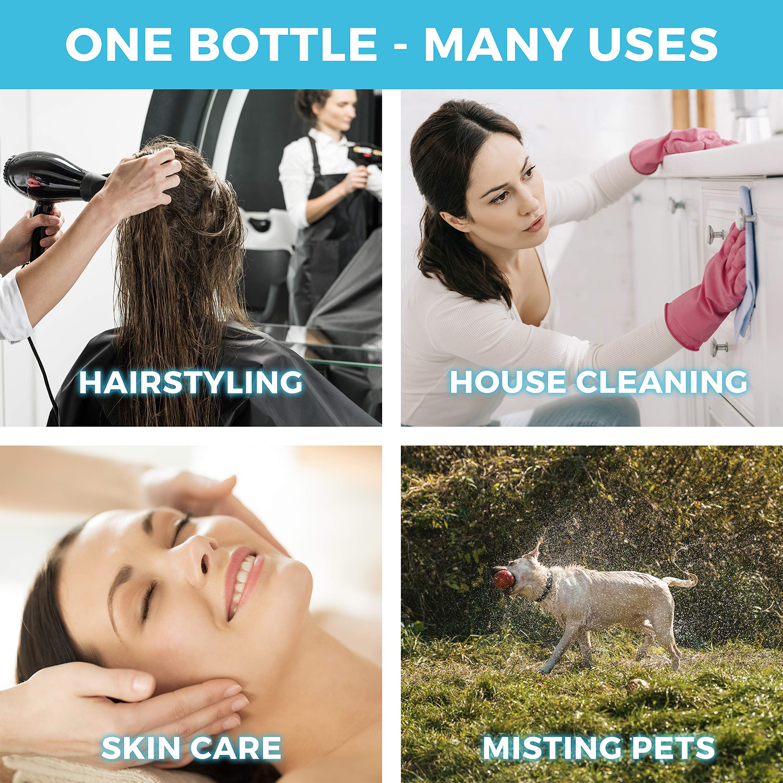 Alpree durable refillable bottle reduces hand fatigue.