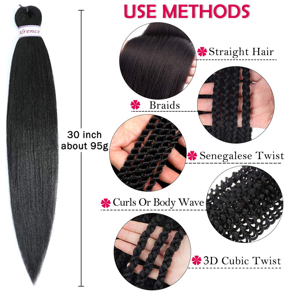 Alrence braiding hair 30in lightweight feel suits all-day wear and comfort.