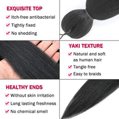 Alrence braiding hair 30in long twist model demonstrates length and natural drape.
