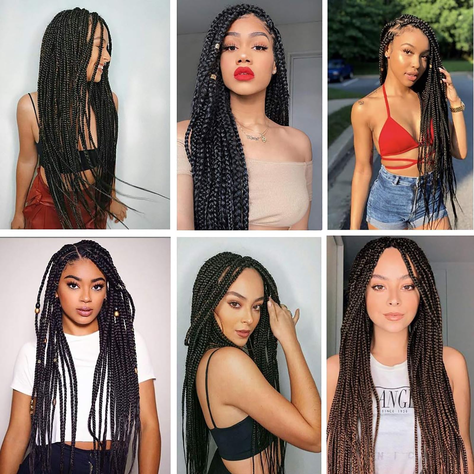 Alrence braiding hair 30in soft-yaki fiber closeup highlights low tangling and smooth touch.