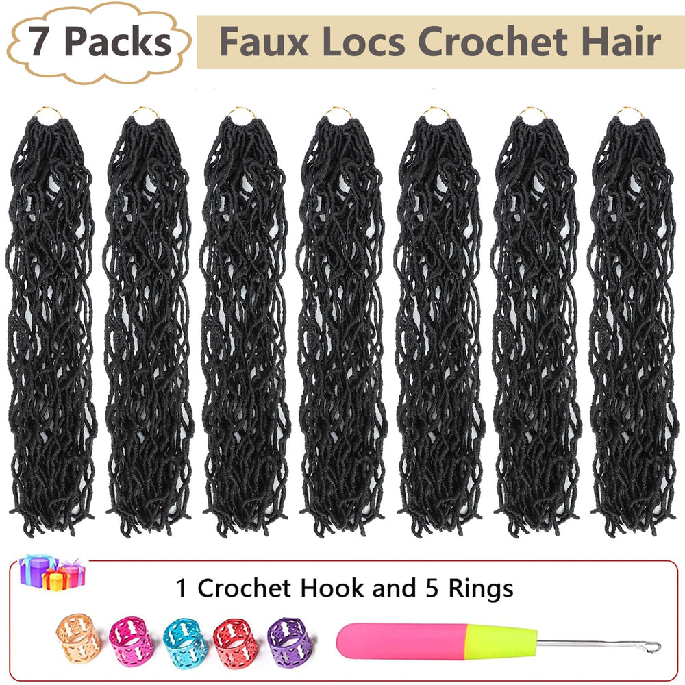 Alrence Faux Locs close-up shows soft, tangle-free synthetic fibers.