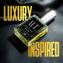 Alt. Fragrances Executive No. 26 cap-and-glass close-up signals refined craftsmanship.