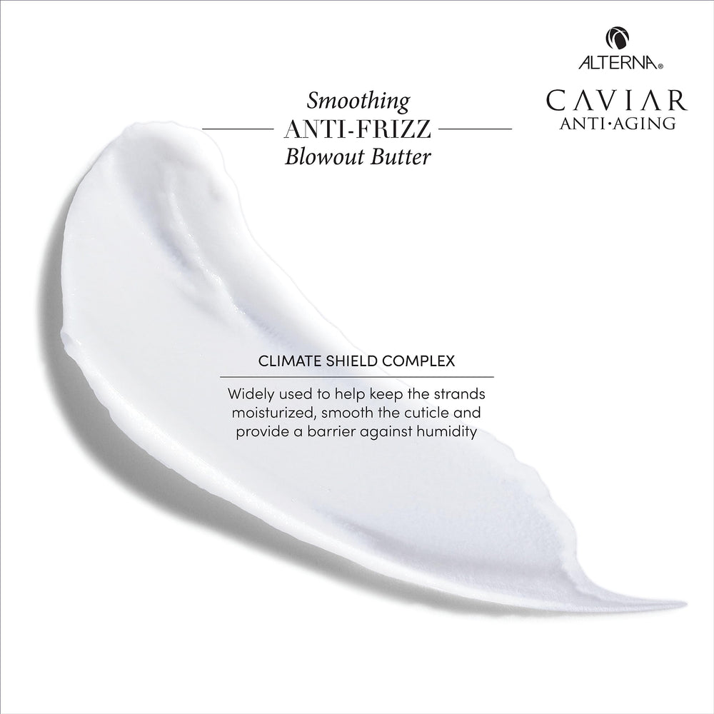 Alterna conditioning oils blend with Abyssinian, camellia, and avocado for shine.