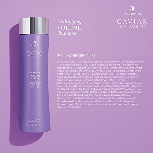 Alterna shampoo packaging close-up showcases luxurious design and premium ingredients.