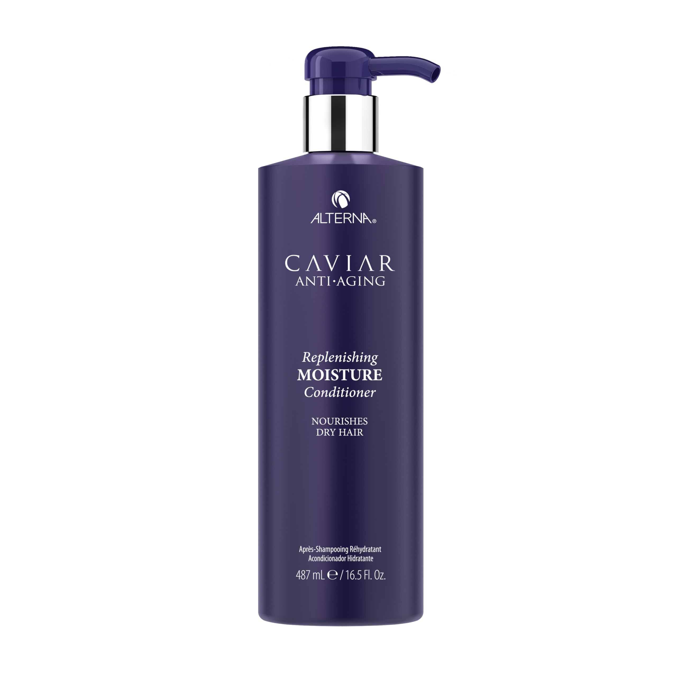 Alterna Caviar Anti-Aging Replenishing Moisture Conditioner bottle offering color-safe hydration