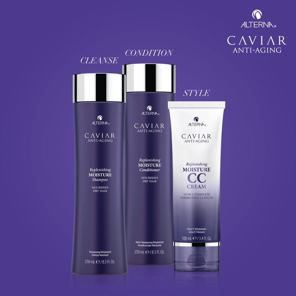 Alterna Caviar Anti-Aging Replenishing Moisture Conditioner ingredients include Sea Silk and more.
