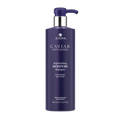 Alterna Caviar Anti-Aging Shampoo bottle close-up highlighting premium cleansing and color protection