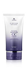 Alterna Caviar CC Cream bottle demonstrates all-in-one hair treatment