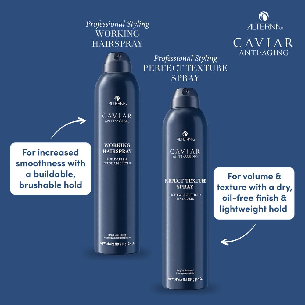 Alterna Caviar flyaway control for smooth, polished looks