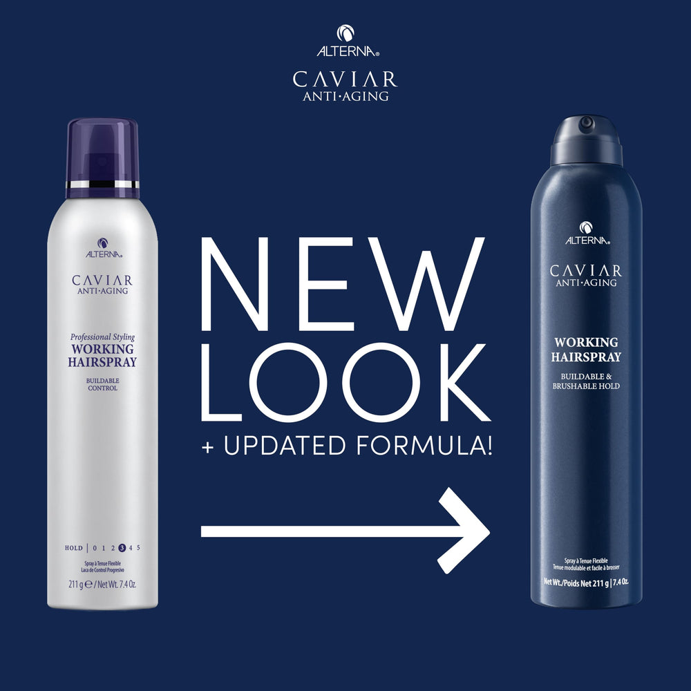 Alterna Caviar Working Hairspray mist for lightweight styling