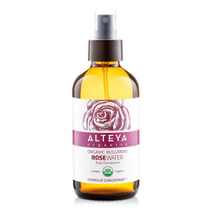 Alteya Organics botella de agua de rosas para uso diario en piel