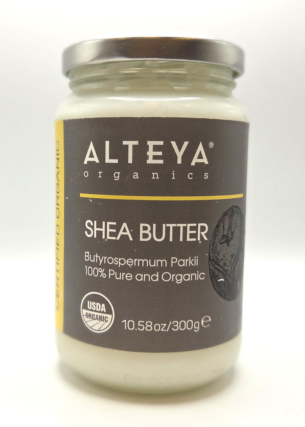 Manteca de shea de Alteya Organics, textura cremosa para hidratar la piel