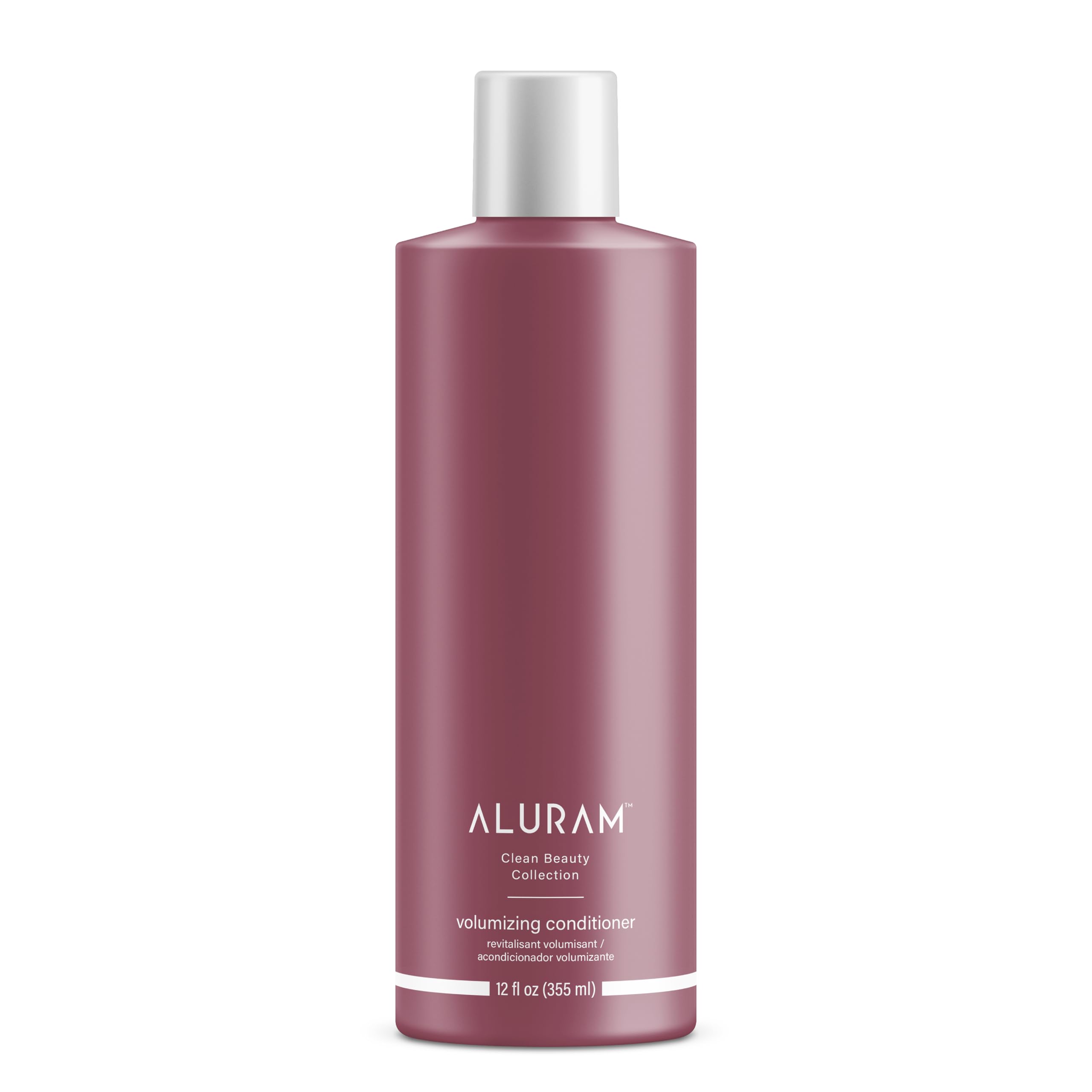 ALURAM Acondicionador Volumen, botella con agua de coco, aporta ligereza y cuerpo al cabello.