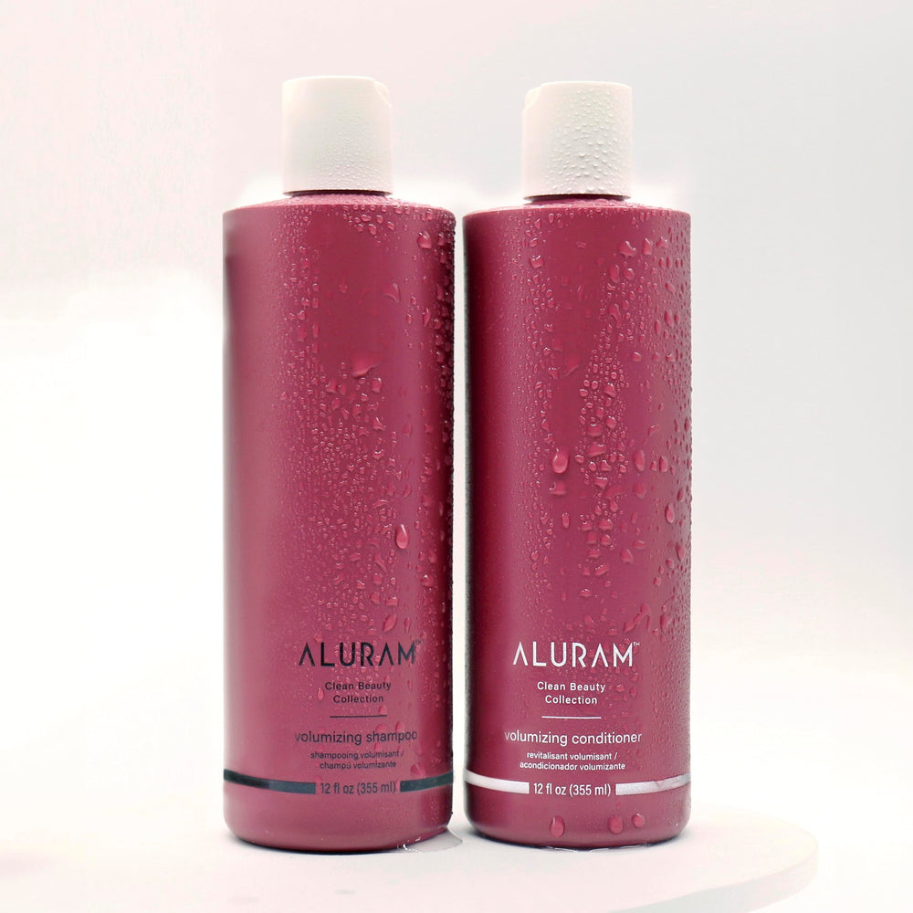 ALURAM Acondicionador Volumen, textura ligera facilita peinado suave y con movimiento.