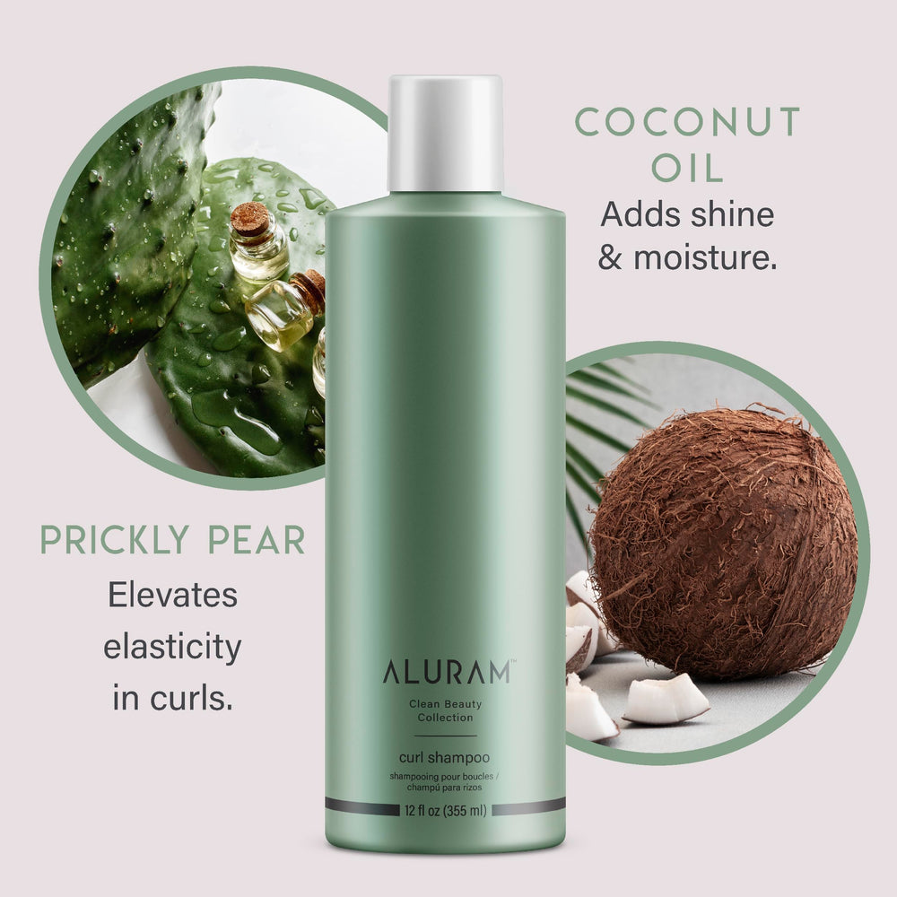 ALURAM Champú para rizos reduce el frizz y facilita el desenredo
