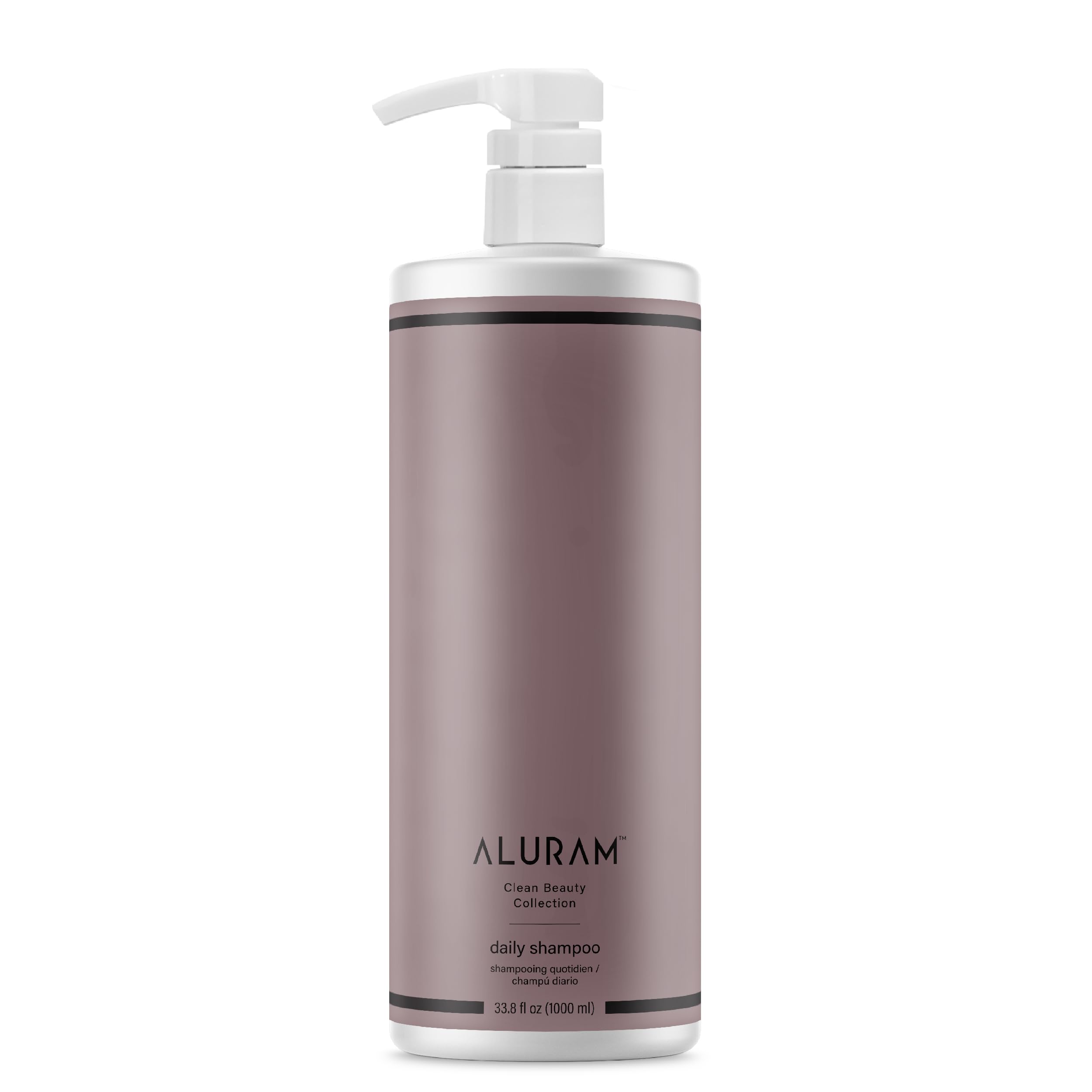 ALURAM Coconut Water Daily Shampoo bottle showing hydration and shine.