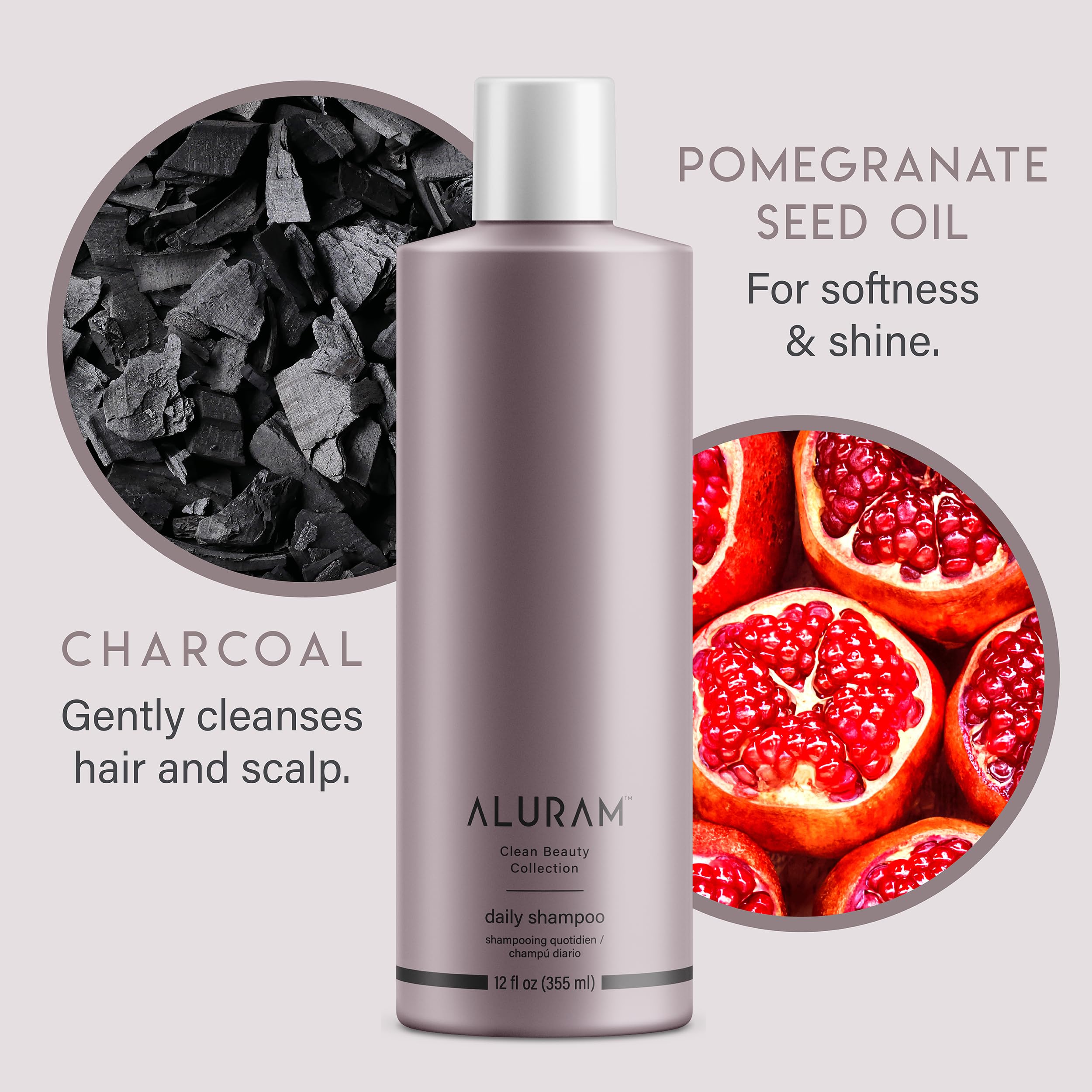 ALURAM Coconut Water Daily Shampoo color-treated hair care in salon-inspired formula.