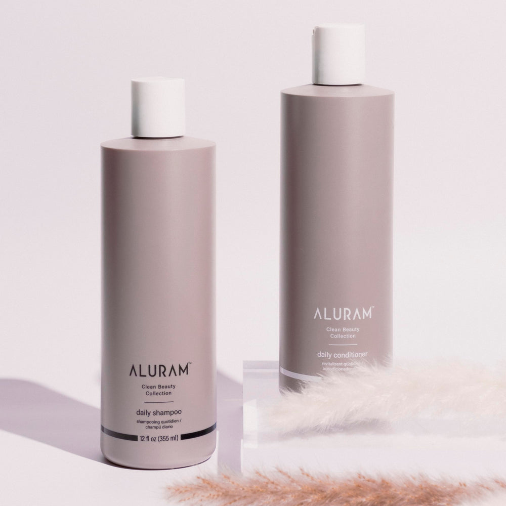ALURAM Coconut Water Daily Shampoo creamy lather demonstrates cleansing nourishment.