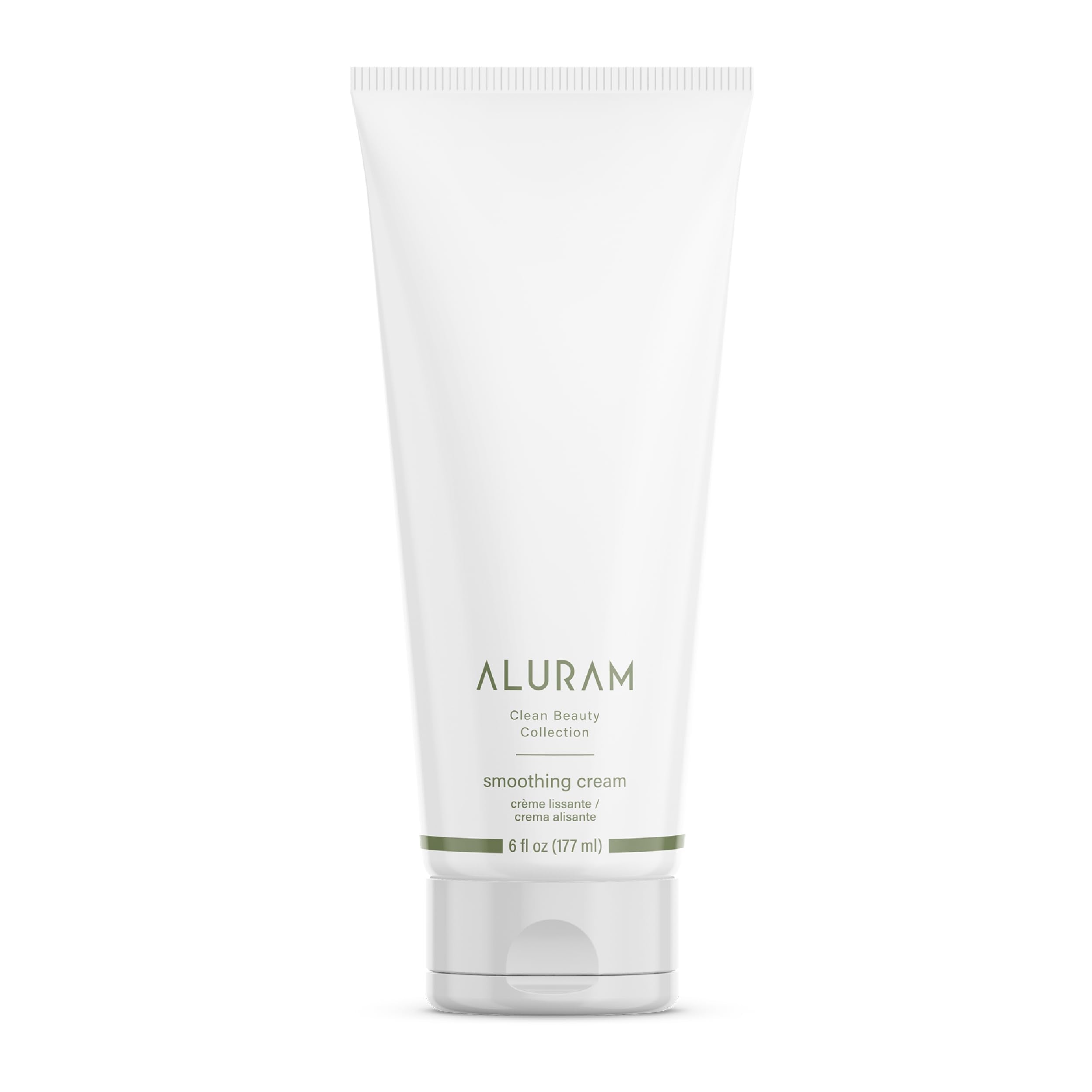ALURAM crema suavizante con agua de coco en envase, cabello suave.
