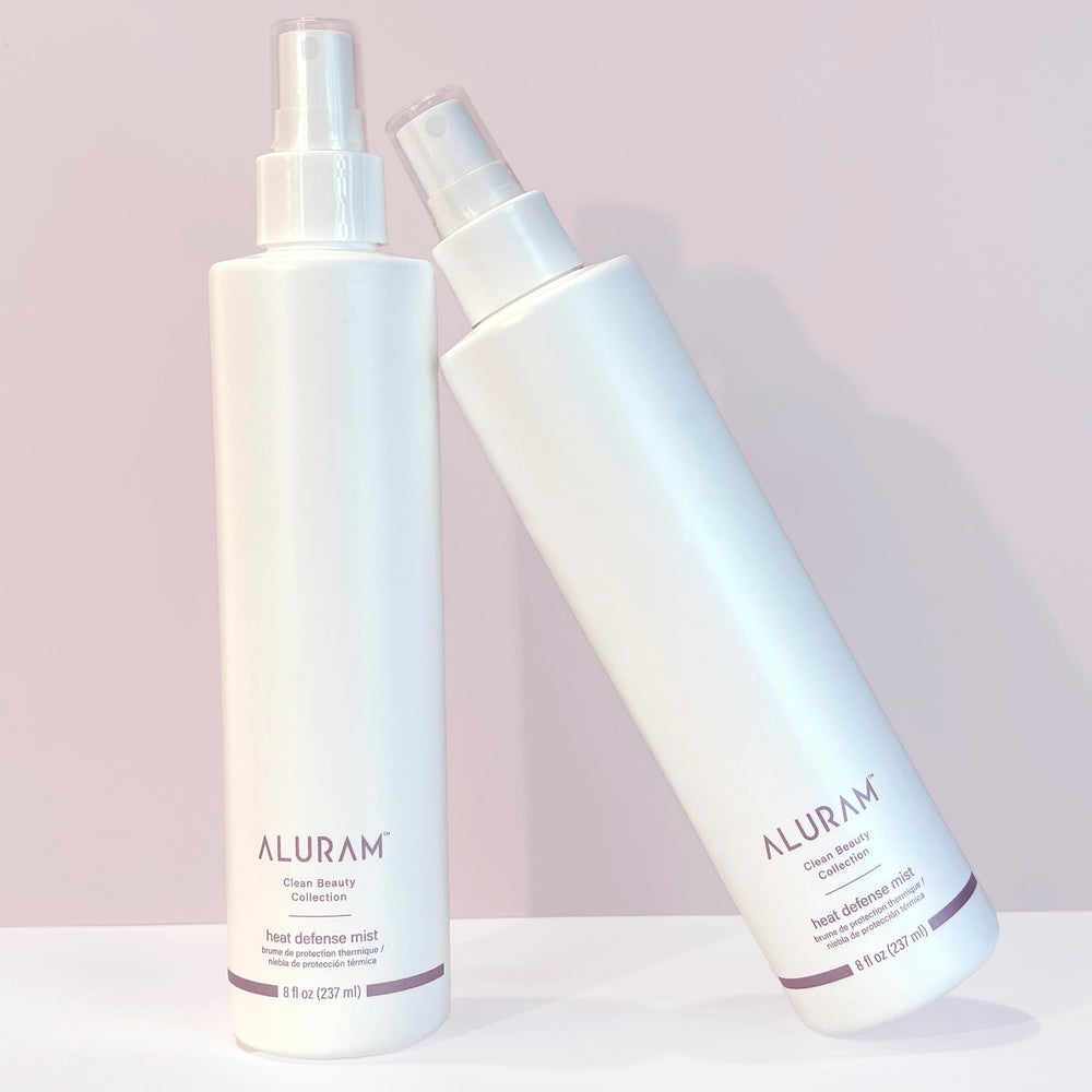 ALURAM protector térmico, pulverizador que controla frizz y humedad para un acabado suave.