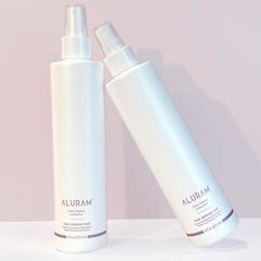 ALURAM protector térmico, pulverizador que controla frizz y humedad para un acabado suave.