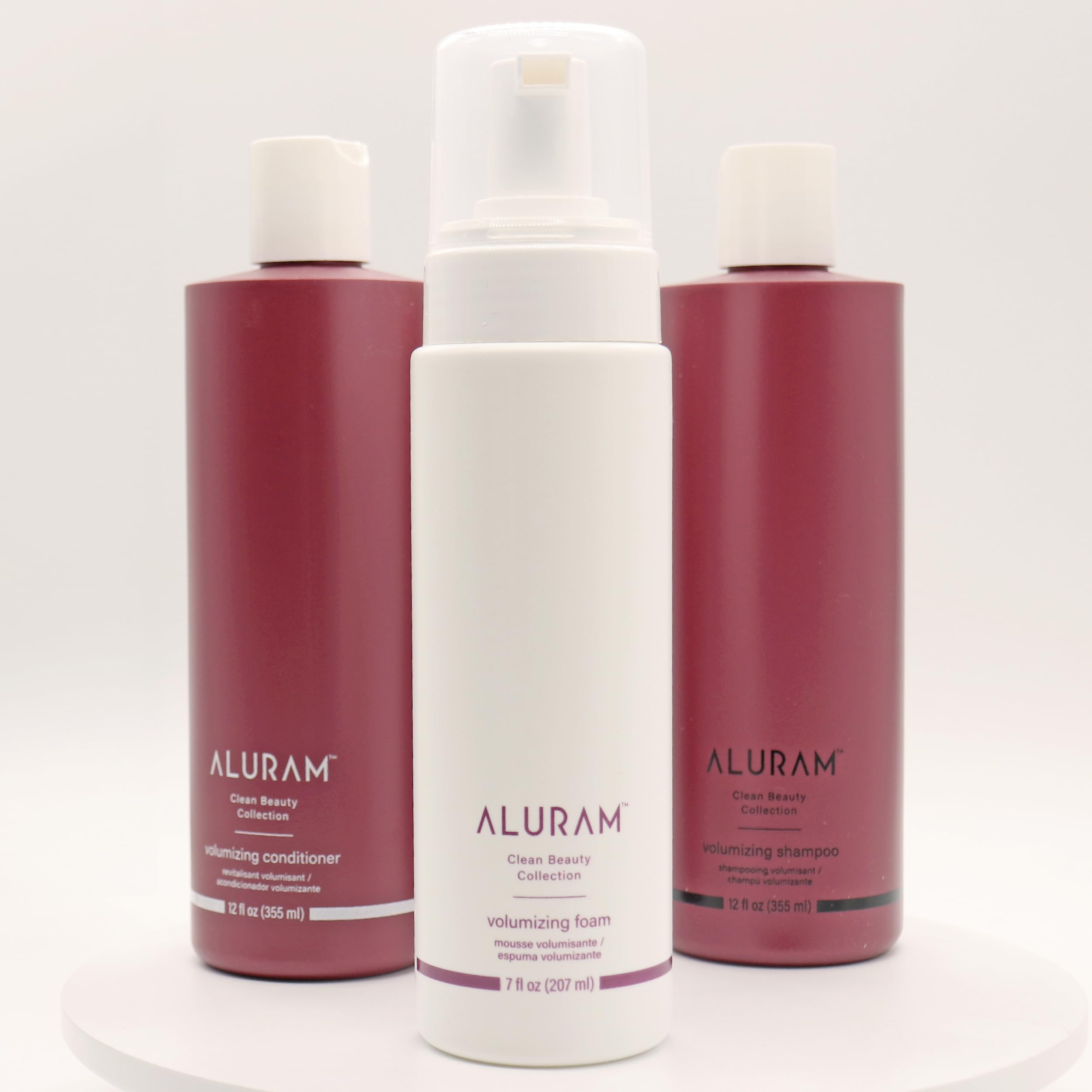 ALURAM Espuma de Coco: aplicación desde dispensador para brillo suave.