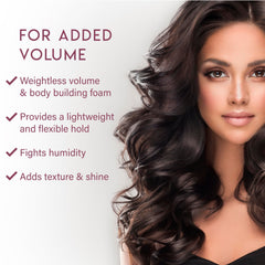 ALURAM Espuma de Coco: levantamiento de volumen para cabello ligero.