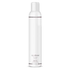 ALURAM High Hold Finishing Spray bottle ready for styling and humidity resistance.