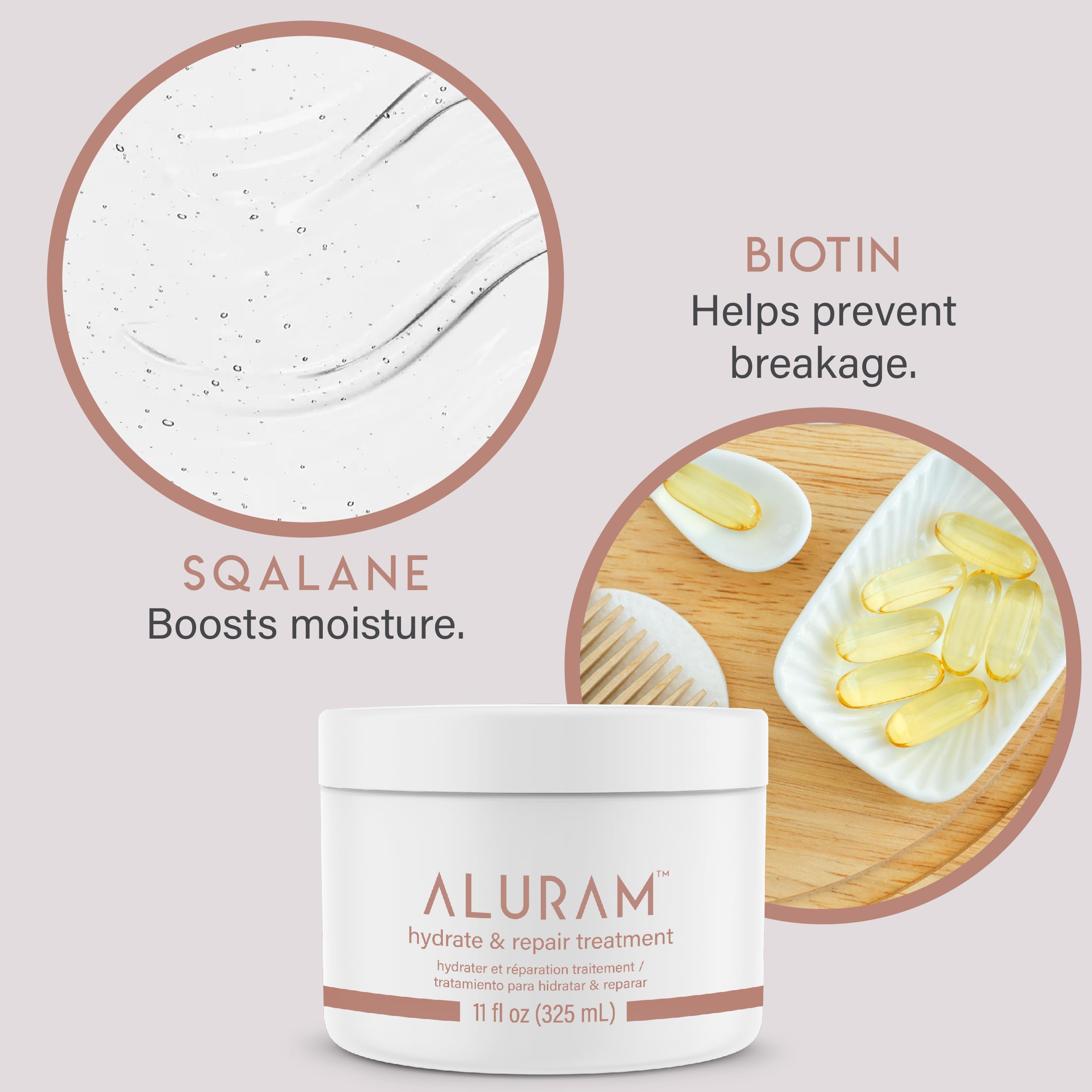 ALURAM Hydrate & Repair creamy texture ready for nourishing care