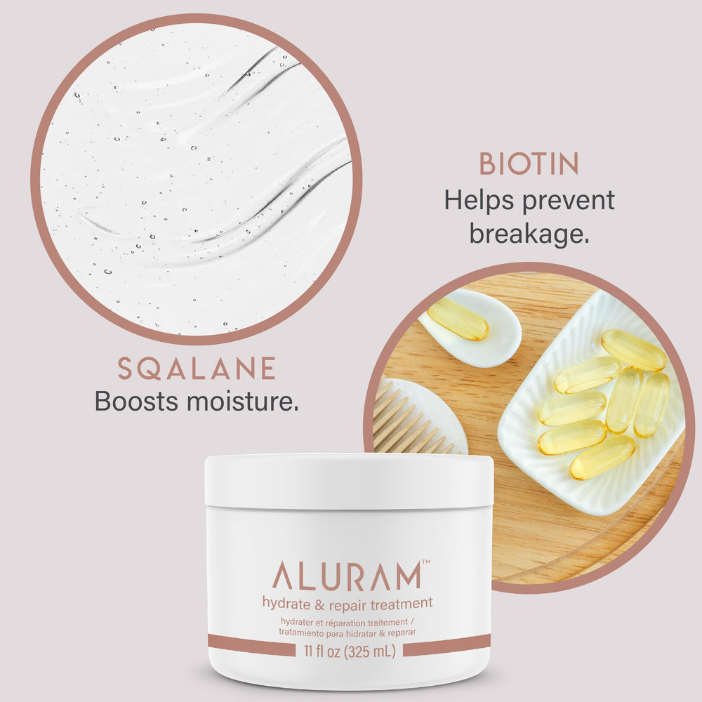 ALURAM Hydrate & Repair creamy texture ready for nourishing care
