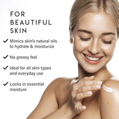ALURAM Moisturizing Body Lotion squalane-ingredient-closeup highlighting silky, non-greasy feel